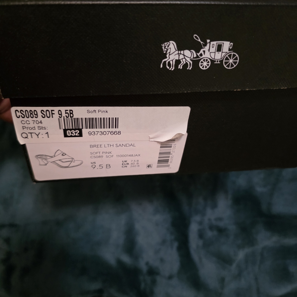 Coach Women's Blush Pink Slide Sandals - Picture 4 of 5